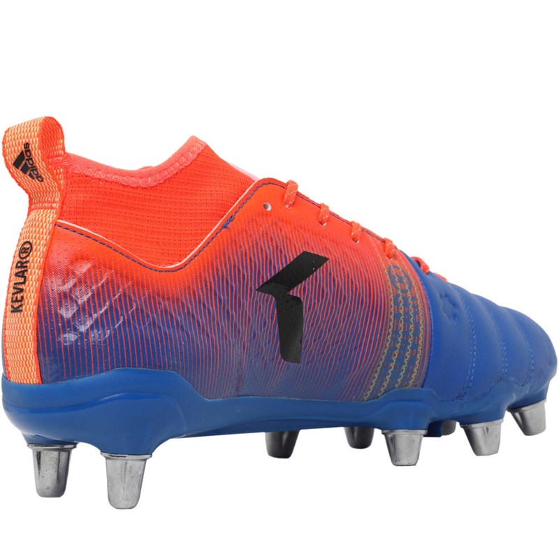 Buy adidas Mens KAKARI XKEVLAR 2 SG Soft Ground Rugby Boots Blue/Core