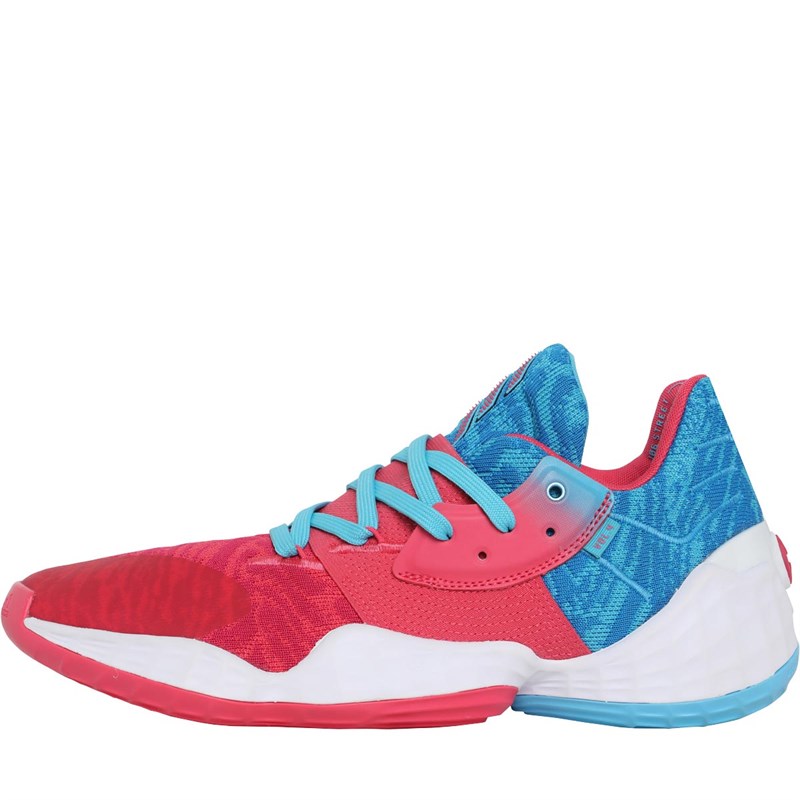 Buy adidas Mens Harden Vol 4 Basketball Shoes Bright Cyan/Real Pink