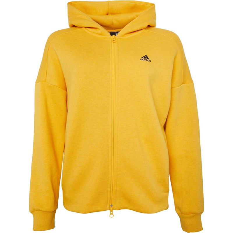 adidas Dames 3 Stripes Sport 2 Street Sweater Geel