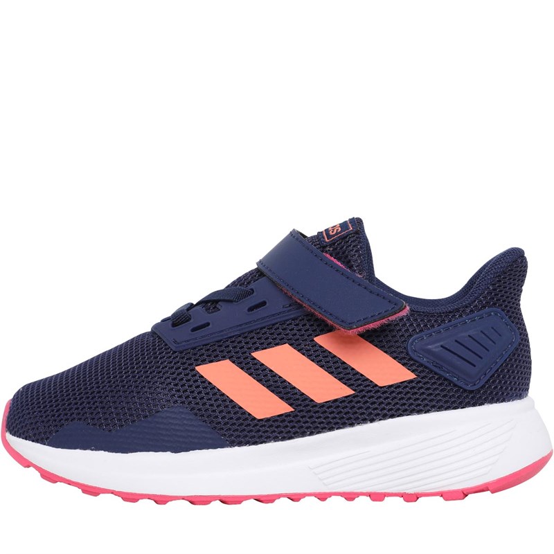 Buy adidas Infant Girls Duramo 9 Neutral Running Shoes Dark Blue/Semi