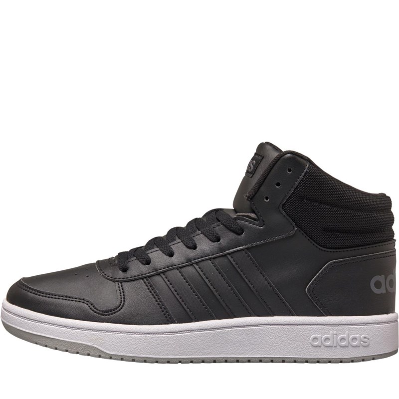Buy adidas Mens Hoops 2.0 Mid Core Black/Core Black/Grey Two