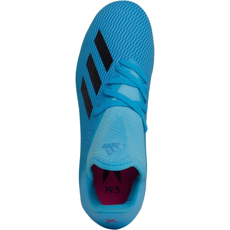 Buy adidas Junior X 19.3 FG Firm Ground Football Boots Bright Cyan/Core