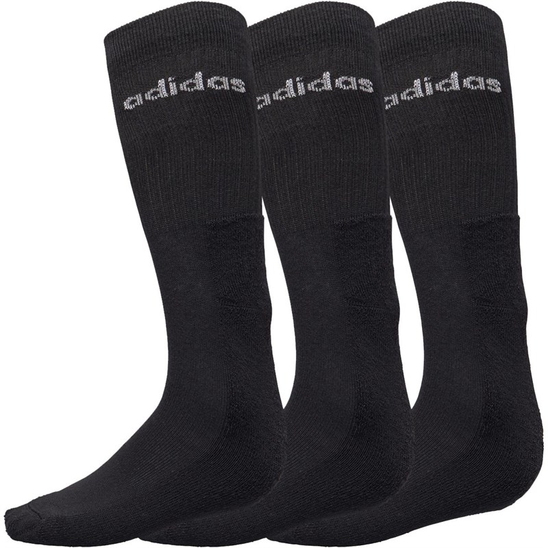 Buy adidas Three Pack Crew Socks Black/White