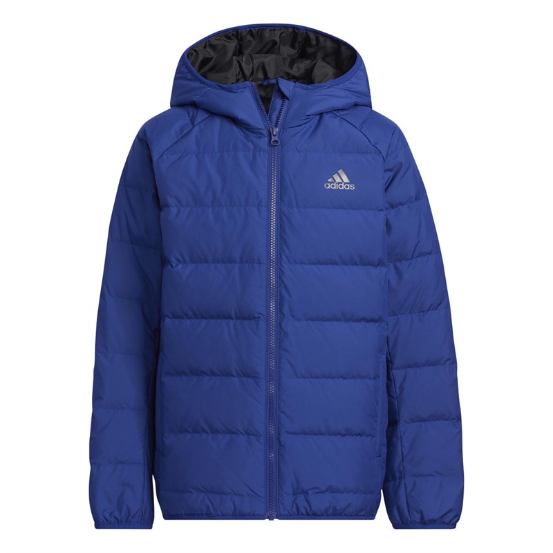 Buy adidas Junior Frosty Winter Down Hooded Jacket Victory Blue/Black