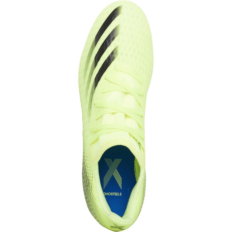 Buy adidas Mens X Ghosted.3 FG Firm Ground Football Boots Solar Yellow/Core Black/Royal Blue