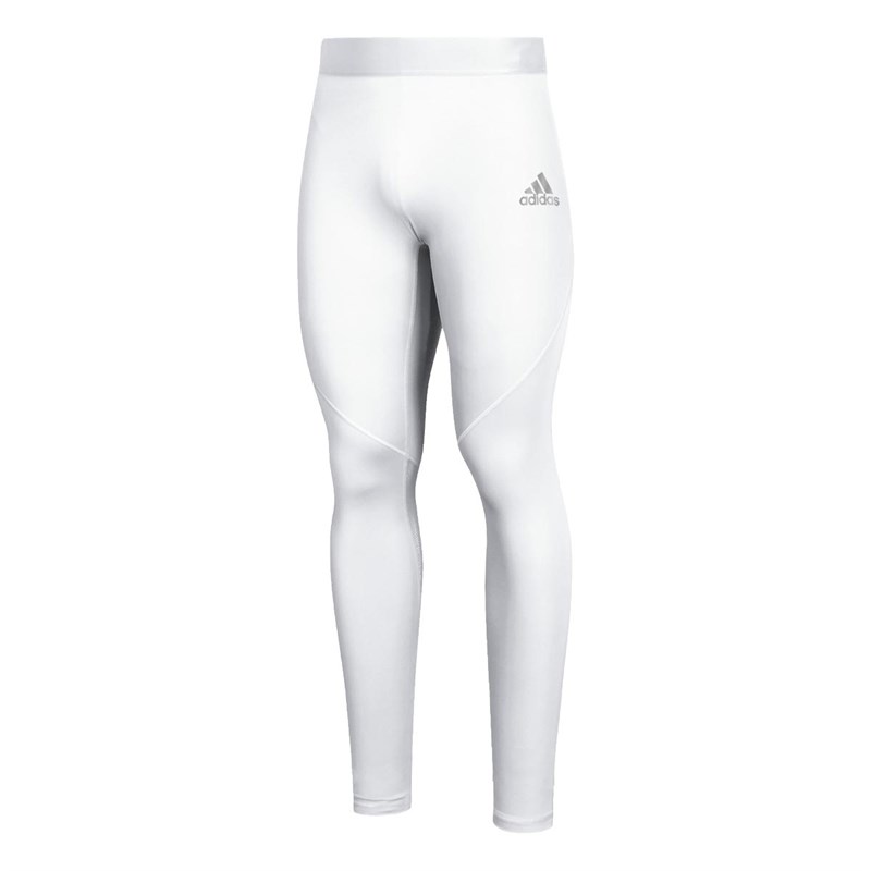 Buy adidas Mens Alphaskin Sport Techfit Compression Leggings White