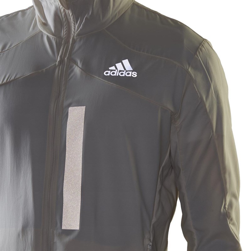 Buy adidas Mens Marathon Adizero Primeblue Running Jacket Wonder White