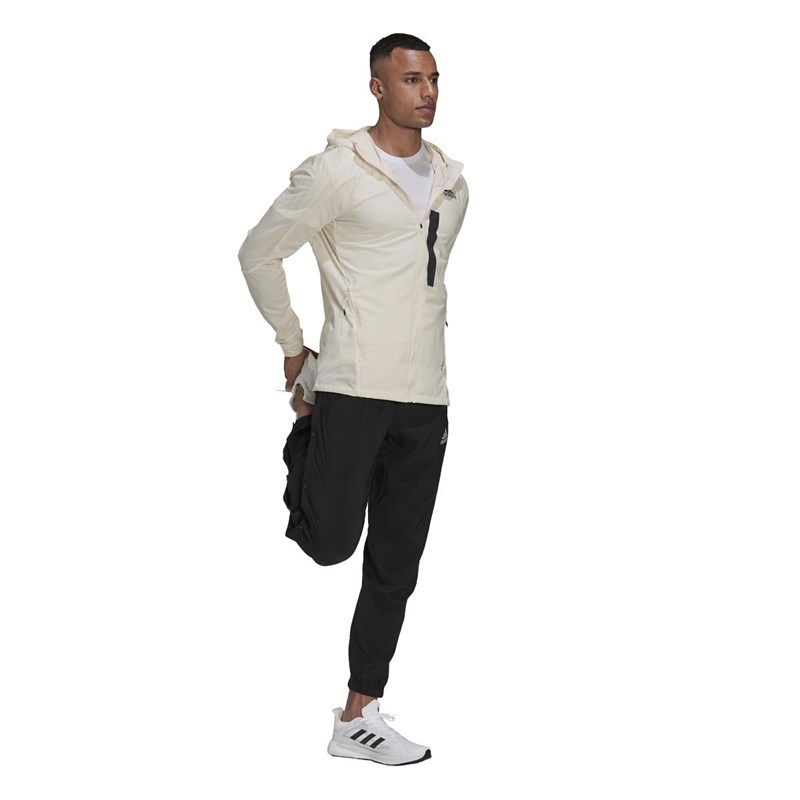 Buy adidas Mens Marathon Adizero Primeblue Running Jacket Wonder White