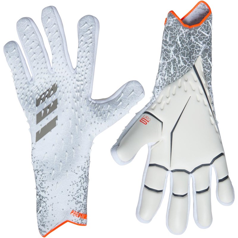 Buy adidas Predator Pro Precision Goalkeeper Gloves White/Iron Metallic