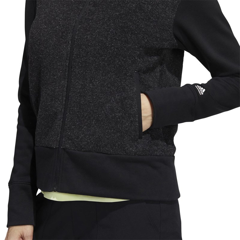 Buy adidas Womens Equipment Full Zip Golf Jacket Black