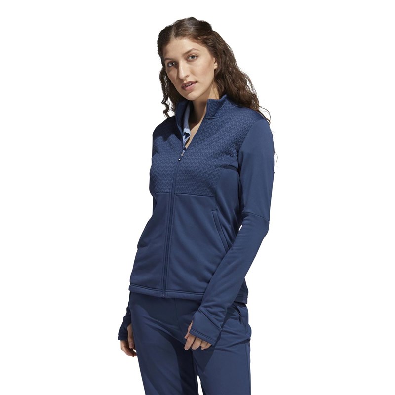 adidas Damen Primegreen Cold.Rdy Golf Sport Jacken Blau