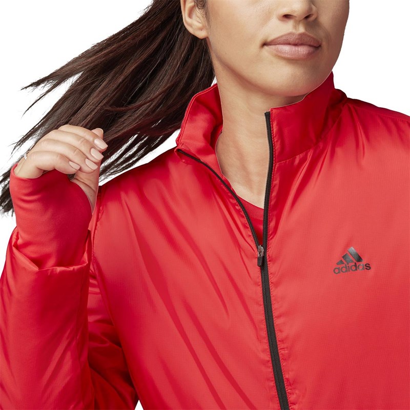 Buy adidas Womens Woven Running Jacket Ray Red