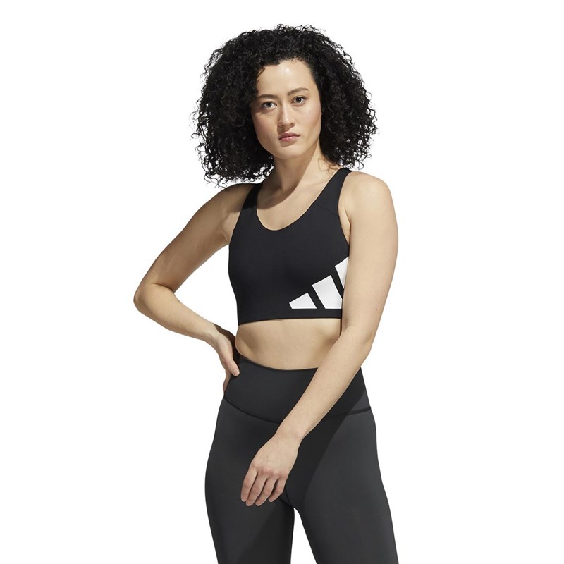 Buy adidas Womens Ultra Alpha 3Bar High Support Sports Bra Black/White