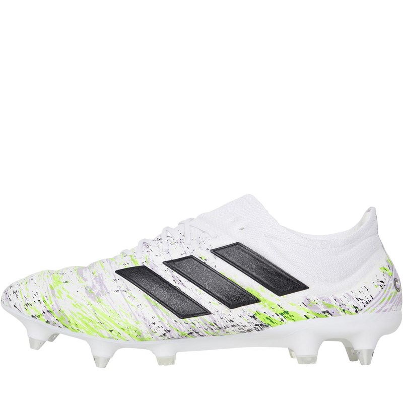 Buy adidas Mens Copa 20.1 SG Soft Ground Football Boots Footwear White/Core Black/Signal Green