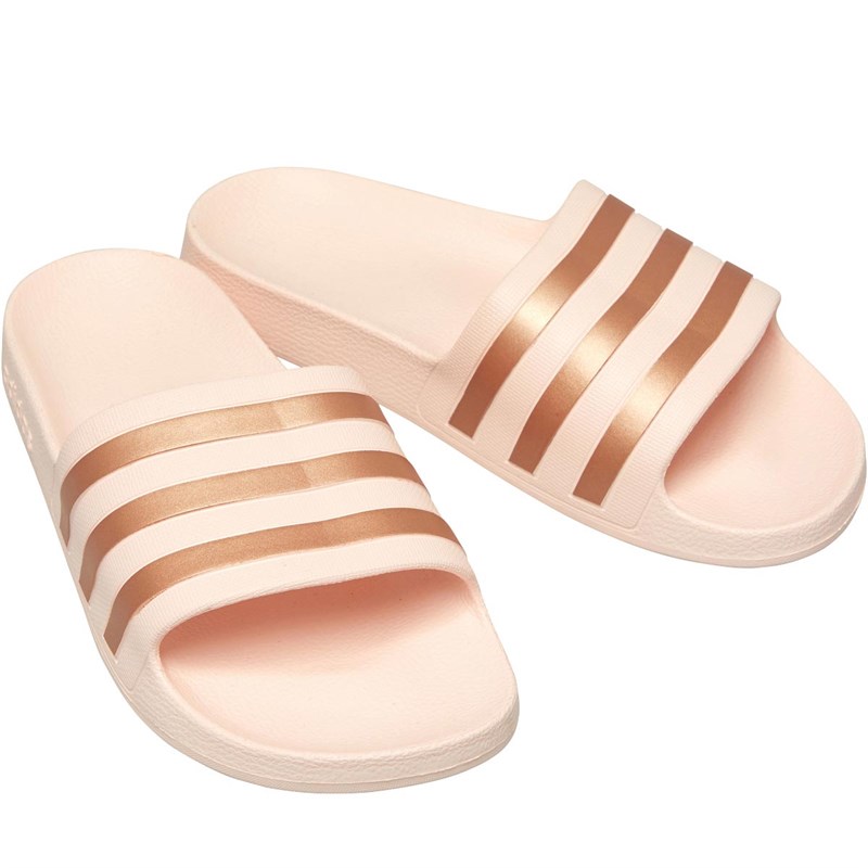 adidas Damen Adilette Aqua Slides Zehentrenner Rosa
