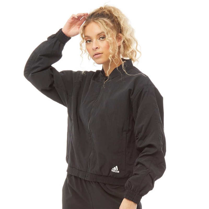 Buy adidas Womens Athletics Woven Bomber Jacket Black