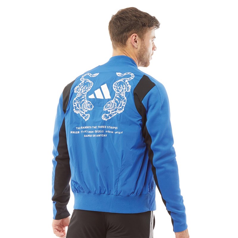 Buy adidas Mens Athletics VRCT Tiger Jacket Blue