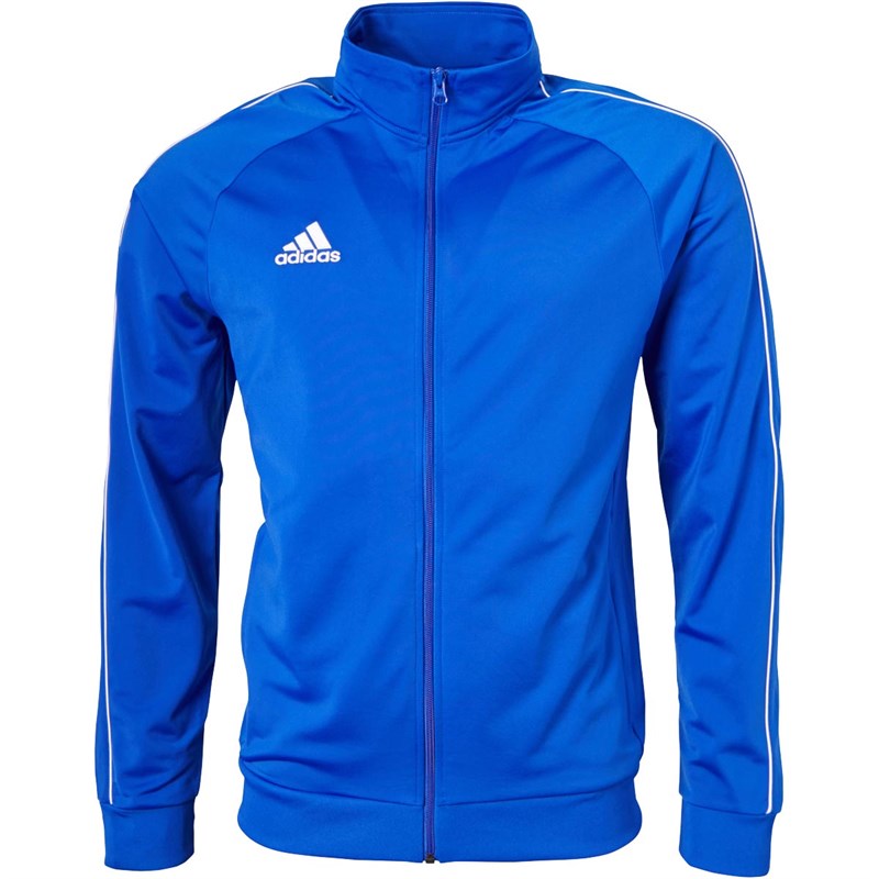 Buy adidas Mens Core 18 Poly Training Jacket Bold Blue/White