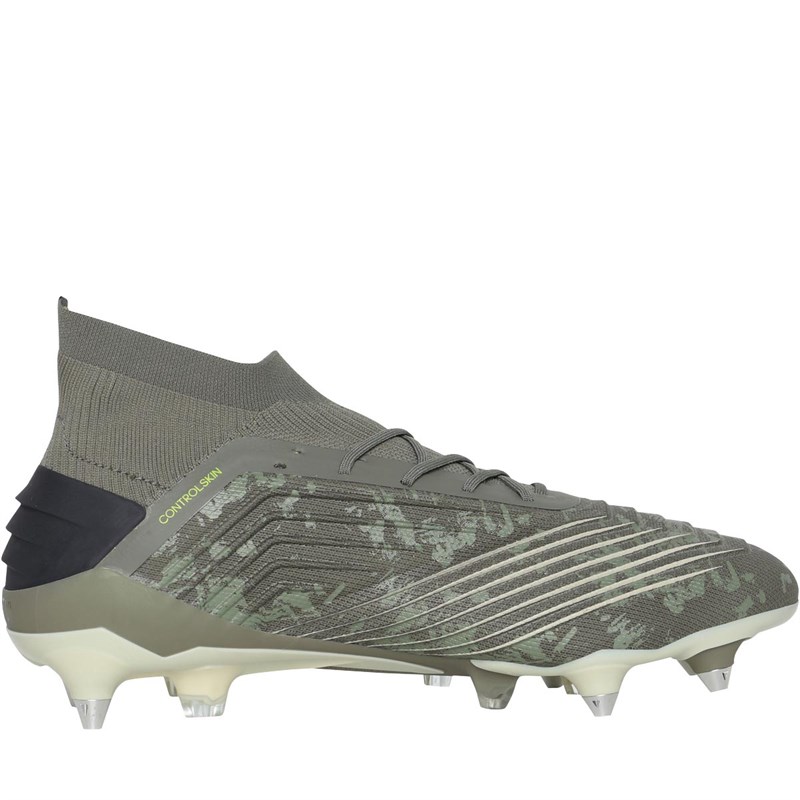 Buy adidas Mens Predator 19.1 Sg Soft Ground Football Boots Legend Green/Sand/Solar Yellow