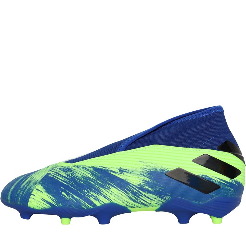 Buy adidas Junior Nemeziz 19.3 Laceless FG Firm Ground Football Boots Signal Green/Core Black