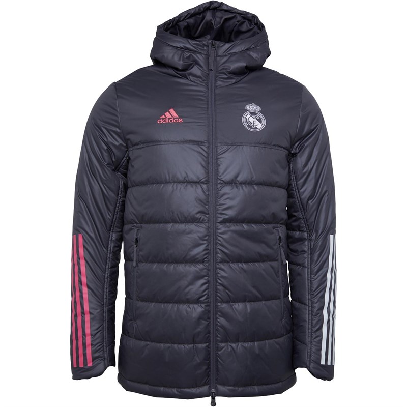 Buy adidas Mens RMCF Real Madrid Winter Jacket Grey Five