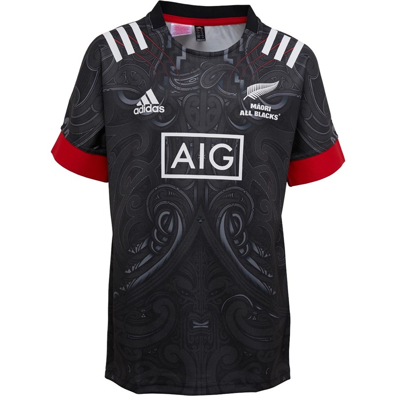 Buy adidas Junior Maori All Blacks Rugby Jersey Black