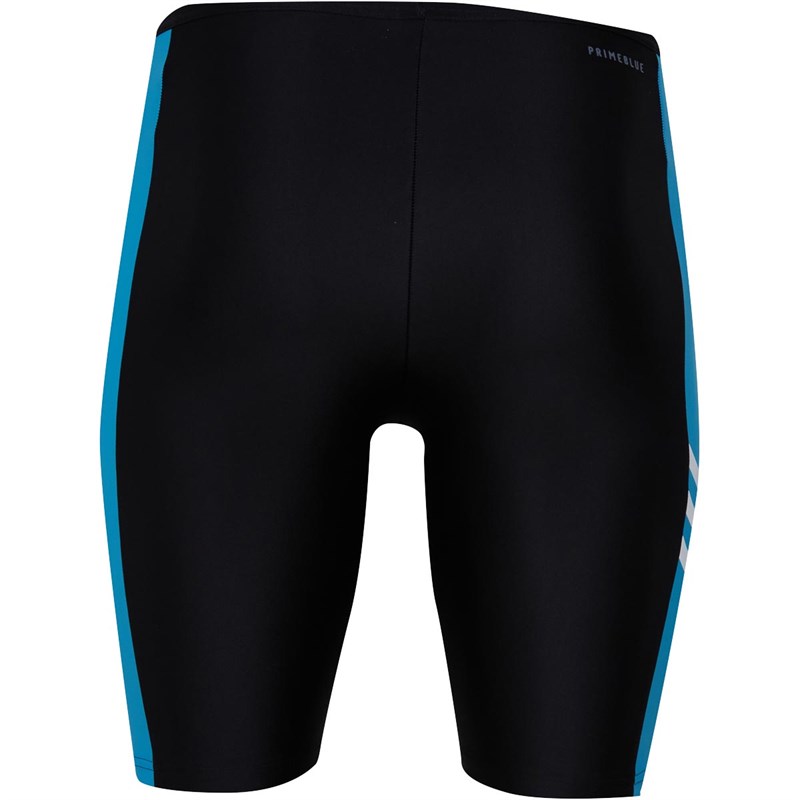 Buy adidas Mens Fitness 3Second Swim Jammers Black/Shock Cyan/White