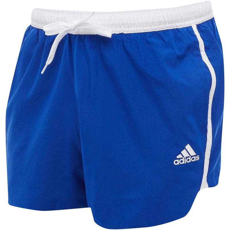 Buy adidas Mens CLX Split Coloured Swim Shorts Royal Blue