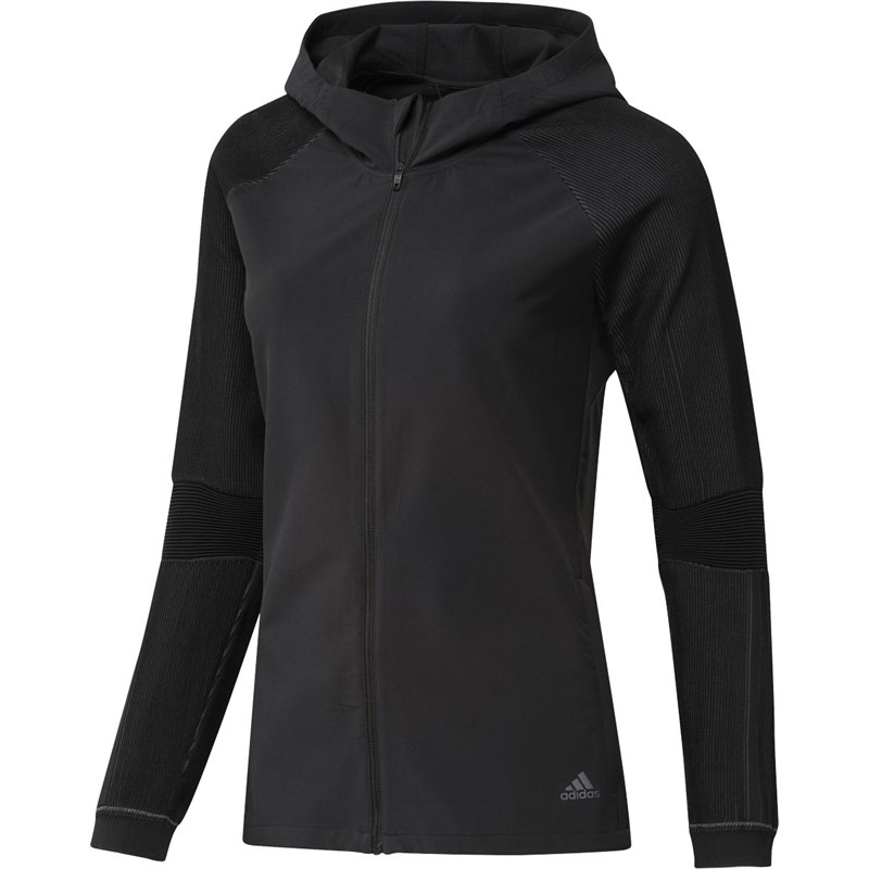Buy adidas Womens PHX 2 Full Zip Running Jacket Black/Grey Six