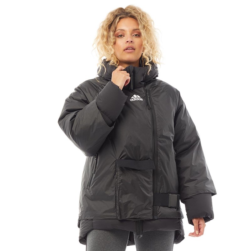 Buy adidas Womens Cold.Rdy Hooded Down Jacket Black