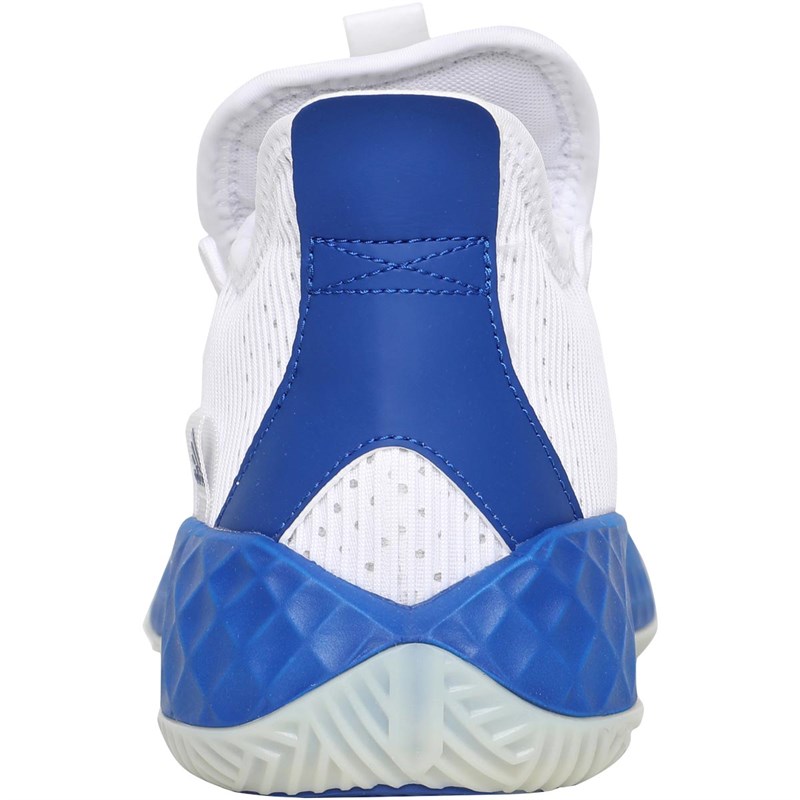 Buy adidas Mens Pro Boost Low Basketball Shoes Footwear White/Royal