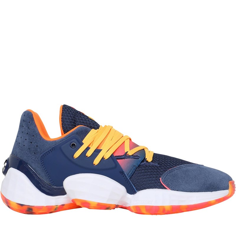 Buy adidas Mens Harden Vol.4 Basketball Shoes Tech Indigo/Signal Pink