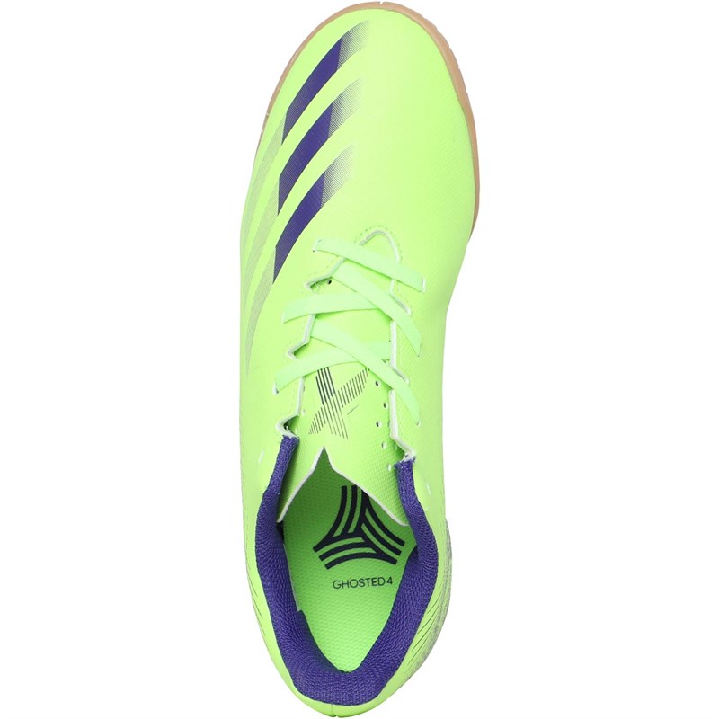 Buy adidas Junior X Ghosted.4 IN Indoor Football Boots Signal Green