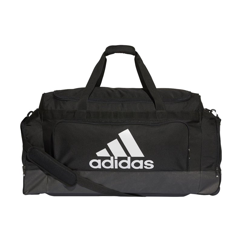 Buy adidas Mens Wheel Travel Bag Black/White/Black