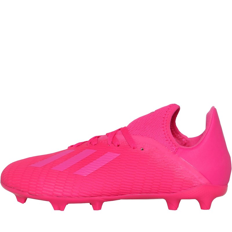 Buy adidas Junior X 19.3 FG Firm Ground Football Boots Shock Pink/Shock