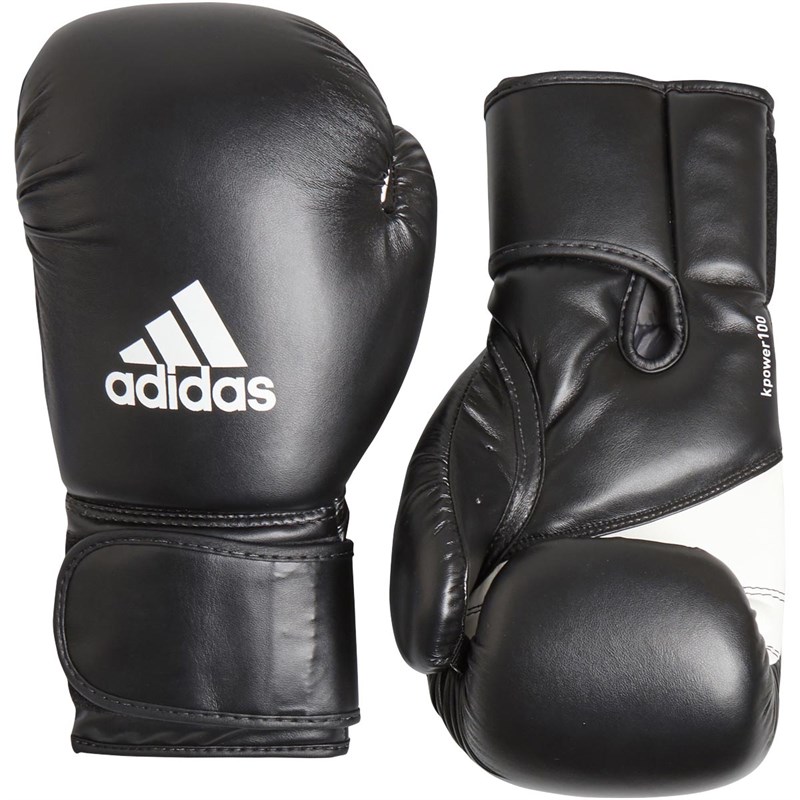 Buy adidas Mens KPOWER 100 Boxing Gloves Black/White