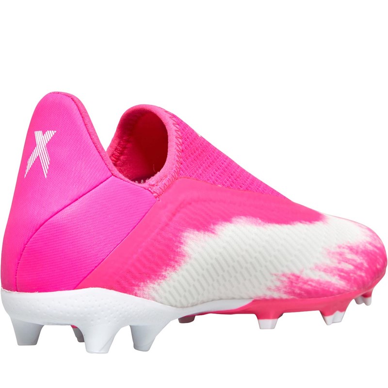 Buy adidas Junior X 19.3 Laceless FG Firm Ground Football Boots Footwear White/Core Black