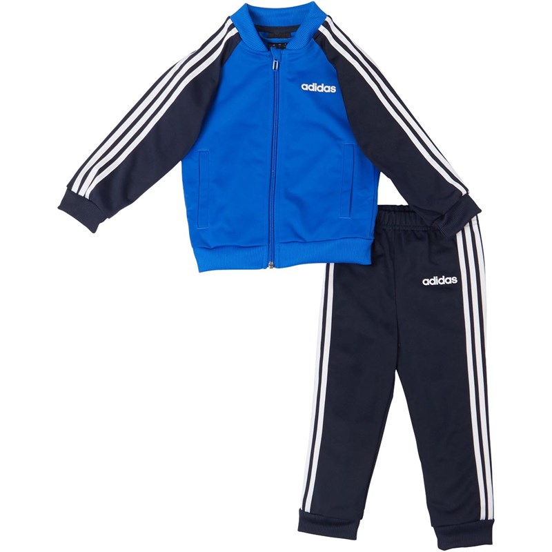 Buy adidas Infant 3Stripes Poly Tracksuit Blue/Legend Ink