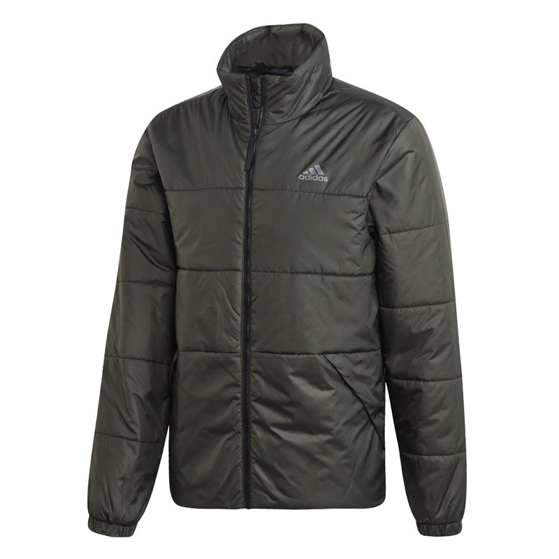 Buy adidas Mens 3Stripes Insulated Winter Jacket Legend Earth