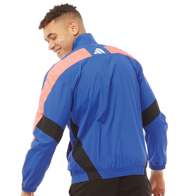 Buy adidas Mens Urban Track Top Royal Blue/Signal Pink/Black