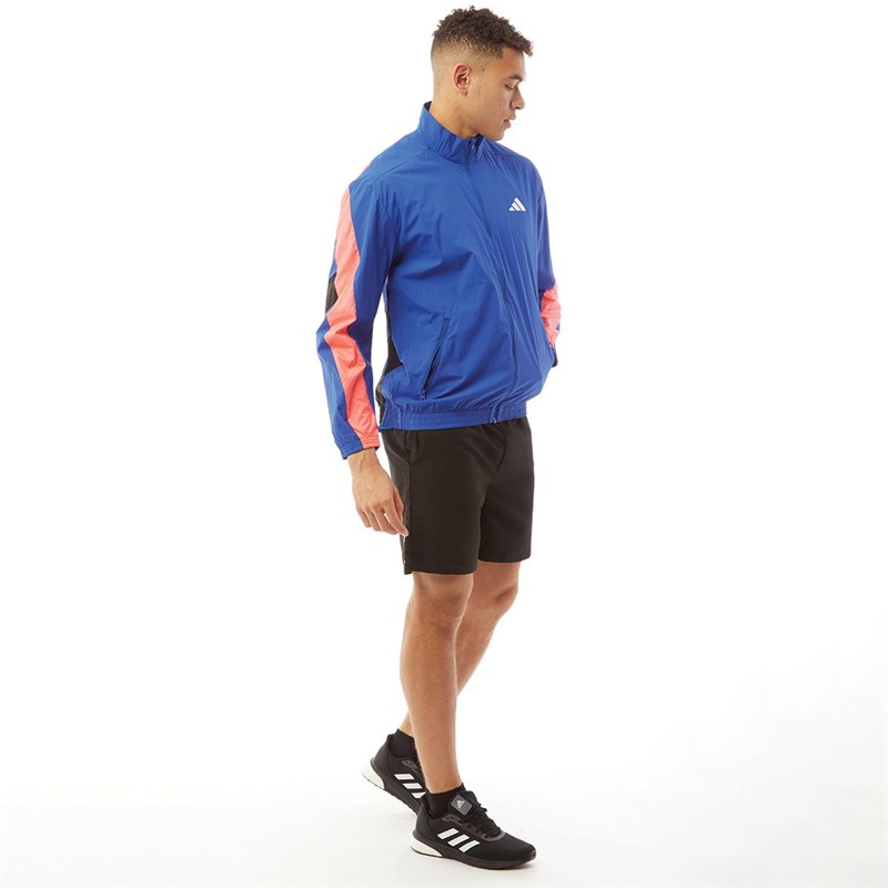 Buy adidas Mens Urban Track Top Royal Blue/Signal Pink/Black