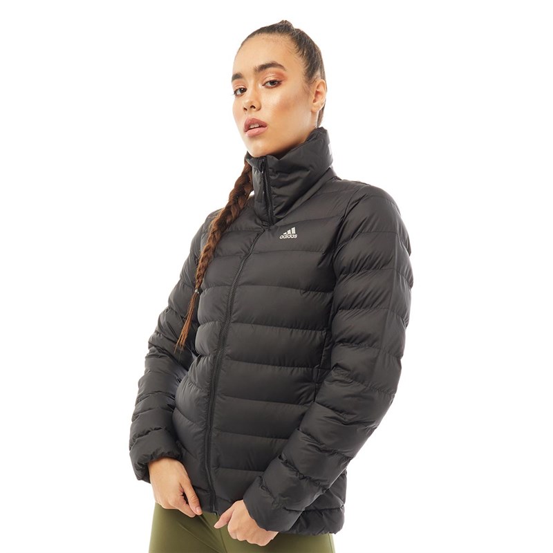 Buy adidas Womens Synthetic Filled Hooded Jacket Black