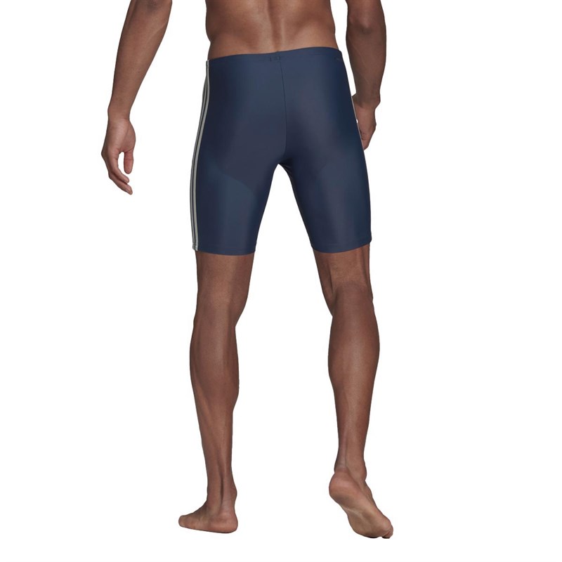 Buy adidas Mens 3Stripes Swim Jammer Crew Navy/Halo Green