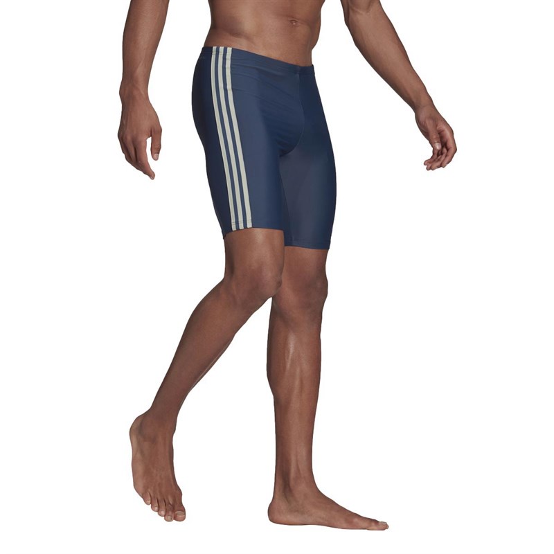 adidas Heren 3Stripes Swim Jammer Zwemshort Blauw