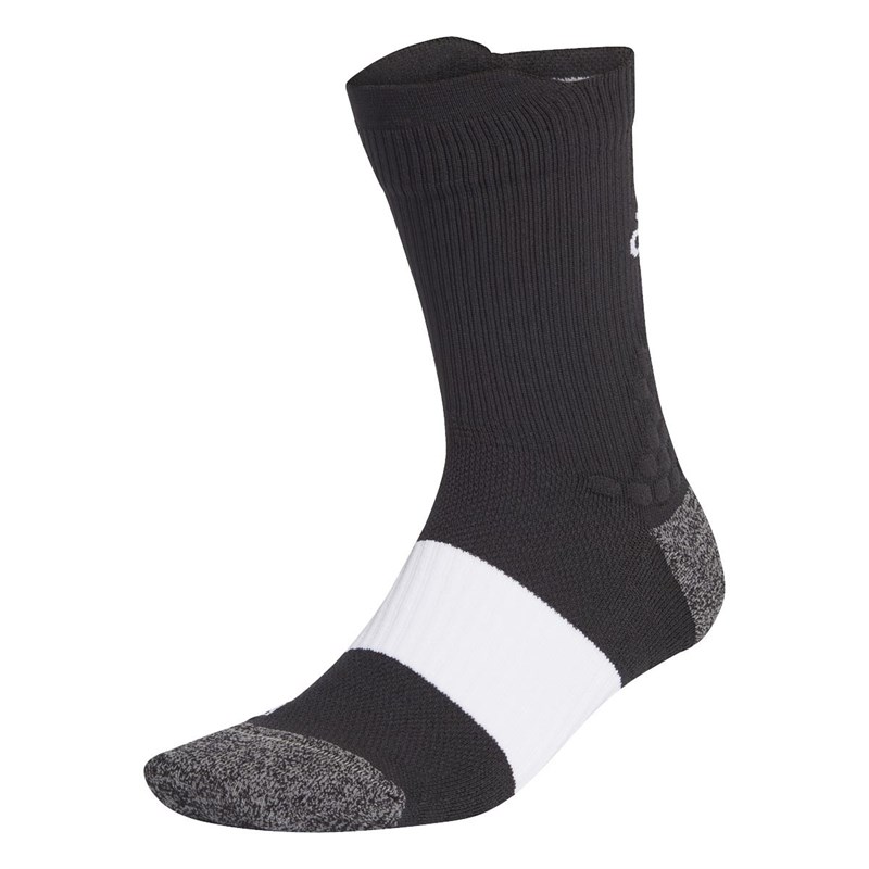 Buy adidas Mens Ultralight Performance Running Crew Socks Black/White
