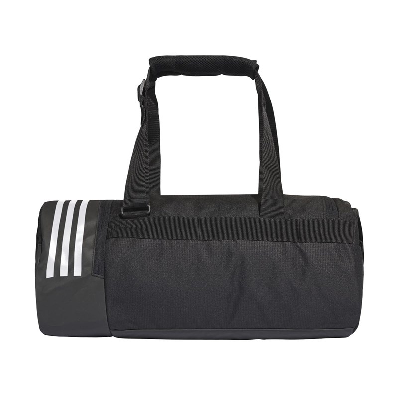 Buy adidas Mens Convertible 3Stripes Small Duffel Bag Black/White/White