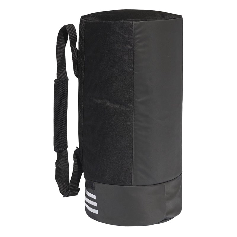 Buy adidas Mens Convertible 3Stripes Small Duffel Bag Black/White/White