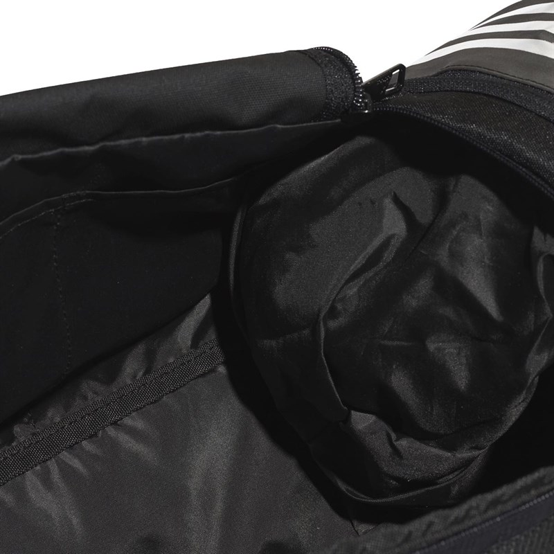 Buy adidas Mens Convertible 3Stripes Small Duffel Bag Black/White/White