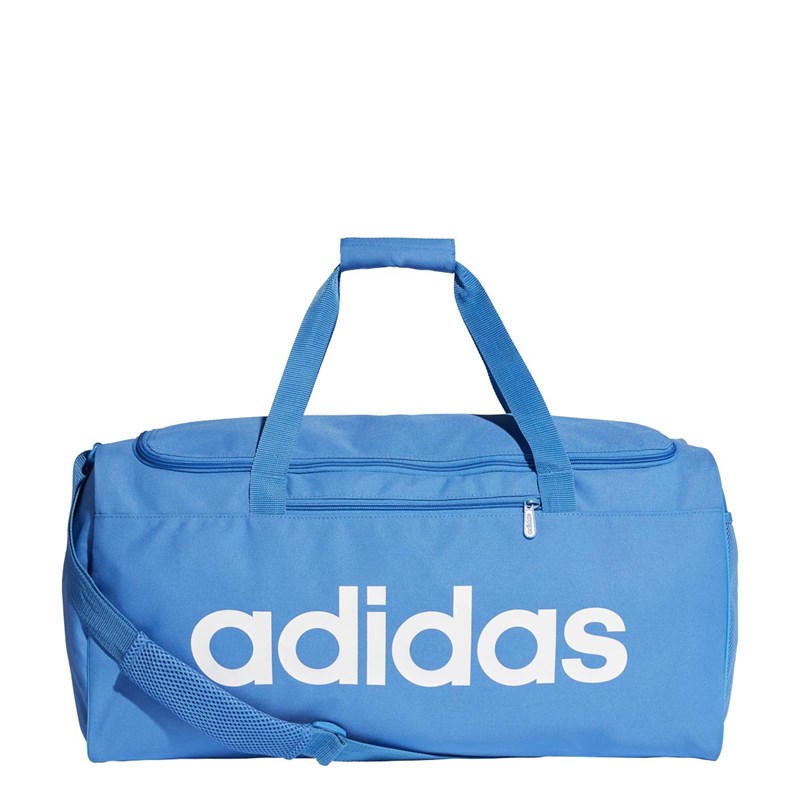 Buy adidas Mens Linear Core Medium Duffel Bag True Blue/True Blue/White