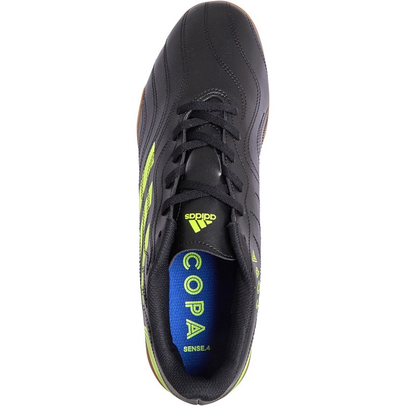 Buy adidas Mens Copa Sense.4 IN Indoor Football Boots Core Black/Solar YelLow/Solar YelLow